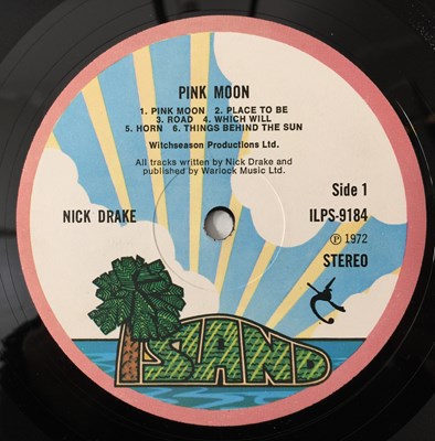 Lot 340 - NICK DRAKE - PINK MOON LP (ORIGINAL UK COPY - ISLAND ILPS 9184)