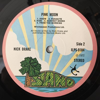 Lot 340 - NICK DRAKE - PINK MOON LP (ORIGINAL UK COPY - ISLAND ILPS 9184)