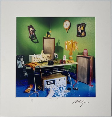 Lot 181 - OASIS - MICHAEL SPENCER JONES TWICE SIGNED 'SHAKERMAKER' LIMITED EDITION PHOTO PRINT.
