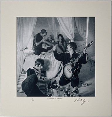 Lot 182 - OASIS - MICHAEL SPENCER JONES TWICE SIGNED 'CIGARETTES AND ALCOHOL' LIMITED EDITION PHOTO PRINT.