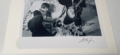 Lot 182 - OASIS - MICHAEL SPENCER JONES TWICE SIGNED 'CIGARETTES AND ALCOHOL' LIMITED EDITION PHOTO PRINT.