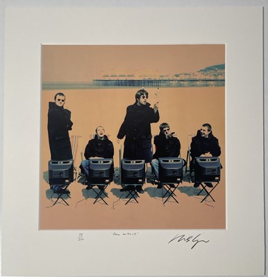 Lot 11700185 - OASIS - MICHAEL SPENCER JONES TWICE SIGNED 'ROLL WITH IT' LIMITED EDITION PHOTO PRINT.