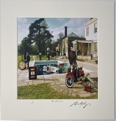 Lot 11700189 - OASIS - MICHAEL SPENCER JONES TWICE SIGNED 'BE HERE NOW' LIMITED EDITION PHOTO PRINT.