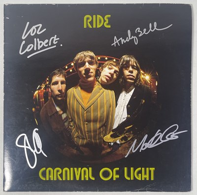 Lot 209 - RIDE - A FULLY SIGNED 'CARNIVAL OF LIGHT' LP.