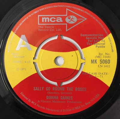 Lot 404 - DONNA GAINES - SALLY GO ROUND THE ROSES 7" (MCA MK 5060)