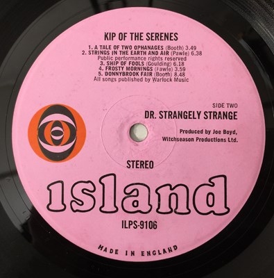 Lot 348 - DR. STRANGELY STRANGE - KIP OF THE SERENES LP (UK STEREO OG - PINK ISLAND - ILPS 9106)