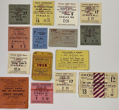 Lot 345 - `1950/60s JAZZ TICKETS INC LOUIS ARMSTRONG