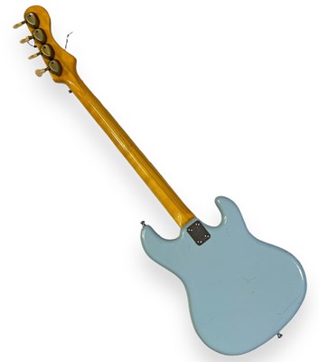 Lot 15 - THE SARSTEDT COLLECTION - RARE 1960S WEM RAPIER BASS GUITAR 'ICE BLUE' LEFT-HANDED- SERIAL: 11822