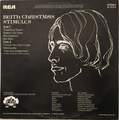 Lot 359 - KEITH CHRISTMAS - STIMULUS LP (UK OG - RCA - SF 8059)