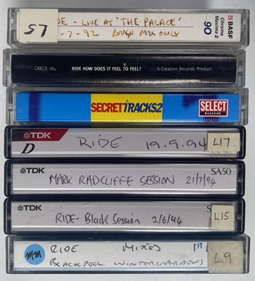 Lot 213 - RIDE - DEMOS / LIVE SESSIONS CASSETTES.