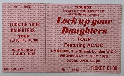 Lot 351 - AC/DC 1976 TICKET