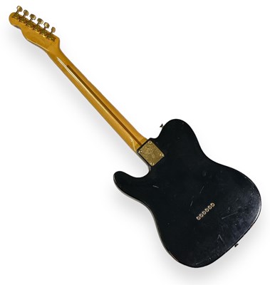 Lot 6 - THE SARSTEDT COLLECTION - 1981 BLACK & GOLD FENDER TELECASTER ELECTRIC GUITAR. SERIAL: CE 10607.