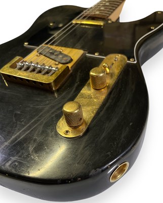 Lot 6 - THE SARSTEDT COLLECTION - 1981 BLACK & GOLD FENDER TELECASTER ELECTRIC GUITAR. SERIAL: CE 10607.