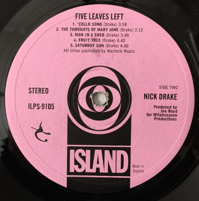 Lot 360 - NICK DRAKE - FIVE LEAVES LEFT LP (ORIGINAL UK PRESSING - ISLAND ILPS 9105)