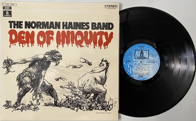 Lot 434 - THE NORMAN HAINES BAND - DEN OF INIQUITY LP (FRENCH MISPRINT OG - ODEON - 2C 062-04.818)