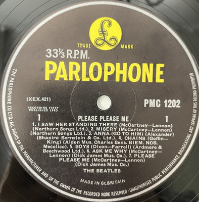 Lot 437 - THE BEATLES - PLEASE PLEASE ME LP (UK MONO 5TH PRESS - PARLOPHONE - PMC 1202)