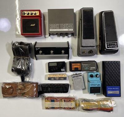 Lot 12 - THE SARSTEDT COLLECTION - VINTAGE GUITAR PEDALS & ACCESORIES.