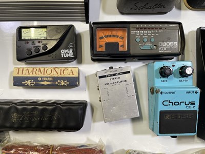 Lot 12 - THE SARSTEDT COLLECTION - VINTAGE GUITAR PEDALS & ACCESORIES.