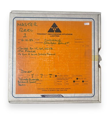 Lot 171 - SPANDAU BALLET - 1980 TRIDENT STUDIOS MASTER REEL.