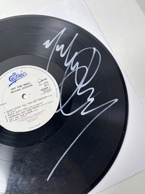 Lot 155 - MICHAEL JACKSON - A SIGNED LP.