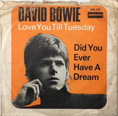 Lot 467 - DAVID BOWIE - LOVE YOU TILL TUESDAY 7" (1967 GERMAN ISSUE - DERAM DM 135)