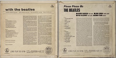 Lot 448 - THE BEATLES - PLEASE PLEASE ME (MONO FIRST PRESS) + WITH THE BEATLES PACK