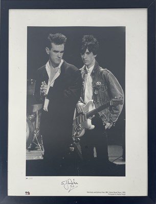Lot 534 - THE SMITHS - LIMITED EDITION PHOTOGRAPHER SIGNED PRINT.