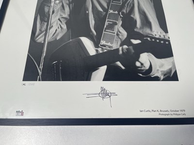 Lot 166 - IAN CURTIS / JOY DIVISION - LIMITED EDITION PHOTOGRAPHER SIGNED PRINT.