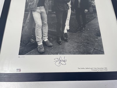 Lot 240 - THE SMITHS - LIMITED EDITION PHOTOGRAPHER SIGNED PRINT.