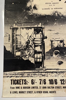 Lot 112 - PINK FLOYD - ORIGINAL 1969 MANCHESTER FREE TRADE HALL CONCERT POSTER.