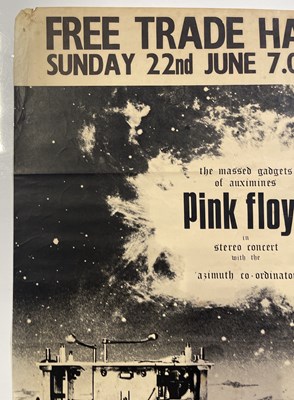 Lot 112 - PINK FLOYD - ORIGINAL 1969 MANCHESTER FREE TRADE HALL CONCERT POSTER.