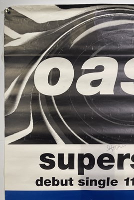 Lot 207 - OASIS - AN ORIGINAL 1994 SUPERSONIC TOUR POSTER FULLY SIGNED BY THE BAND.