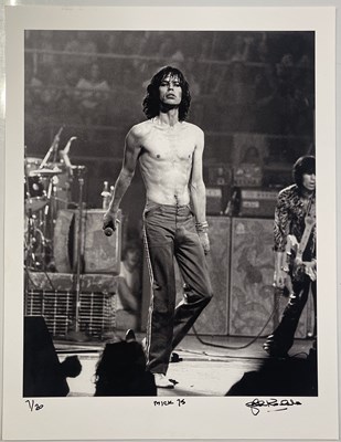 Lot 2170056 - JOHN ROWLANDS - PHOTOGRAPHER SIGNED LIMITED EDITION PRINT - MICK JAGGER, 1975.