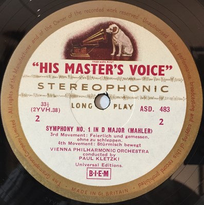 Lot 637 - Paul Kletzki - Mahler Symphony No. 1 In Major LP (Original UK Stereo HMV Recording - ASD 483)
