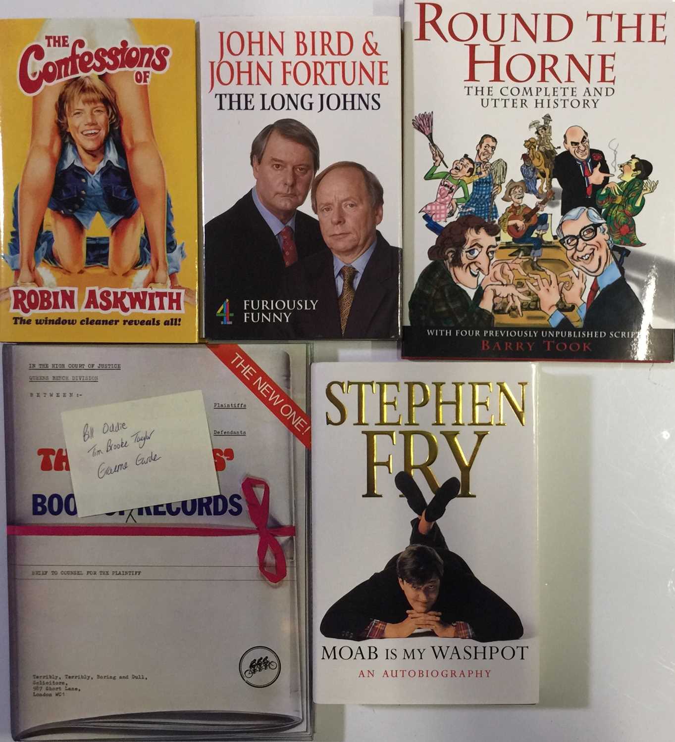Lot 107 - COLLECTION OF SIGNED COMEDY BOOKS