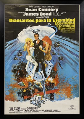 Lot 145 - JAMES BOND - DIAMONDS ARE FOREVER (1971) - ORIGINAL SPANISH FILM POSTER.