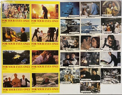 Lot 147 - JAMES BOND - LOBBY CARDS AND COMPLETE FOR YOUR EYES ONLY LOBBY CARD POSTER.