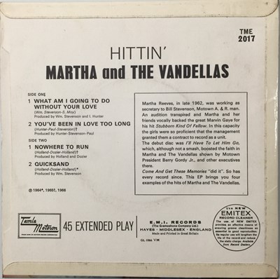 Lot 7 - MARTHA AND THE VANDELLAS - HITTIN' EP (TME 2017)