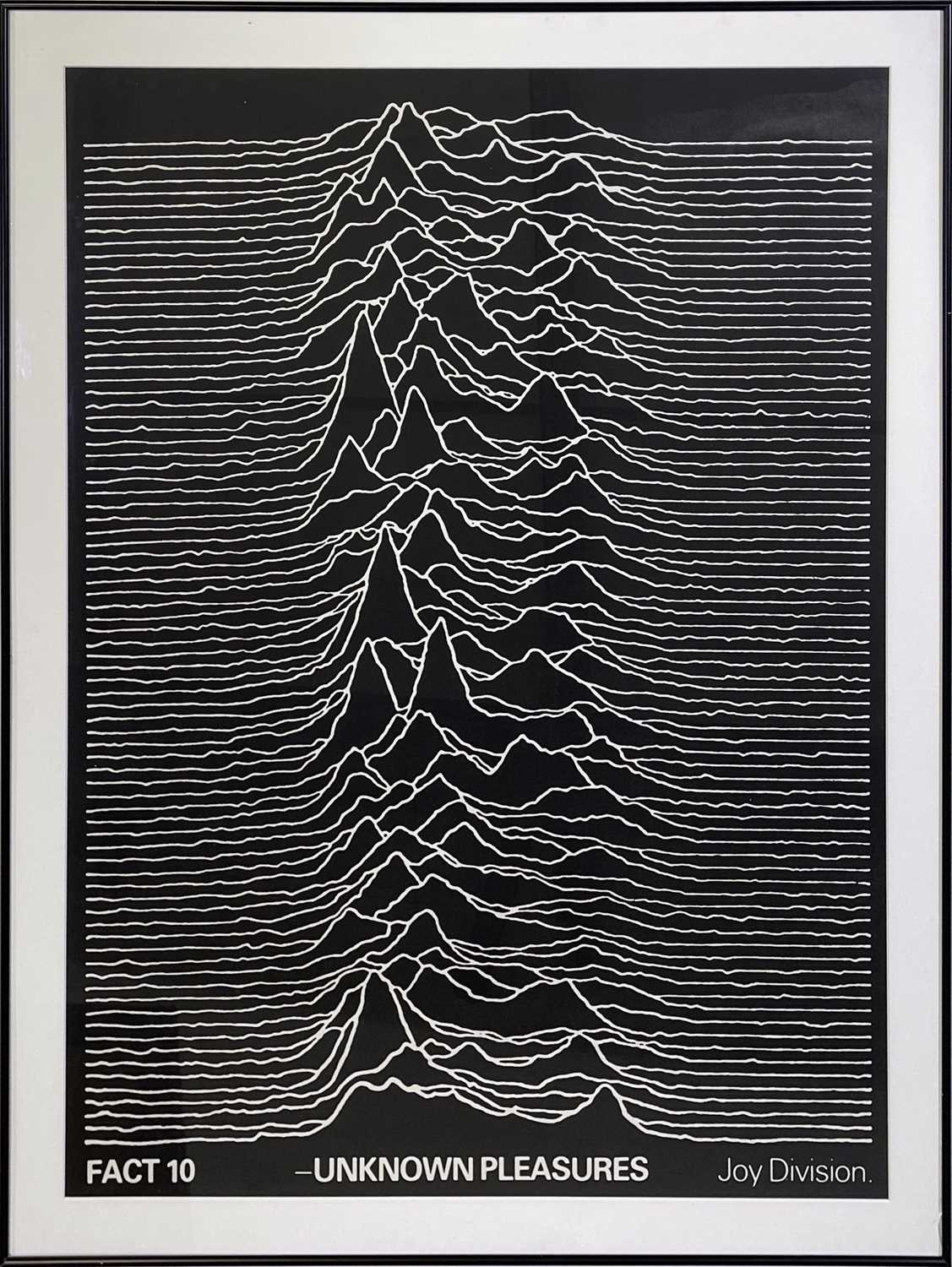 Lot 166 - JOY DIVISION - AN ORIGINAL UNKNOWN PLEASURES PROMOTIONAL POSTER - FORMERLY OWNED BY ROB GRETTON.