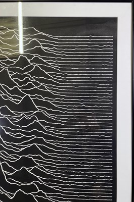 Lot 166 - JOY DIVISION - AN ORIGINAL UNKNOWN PLEASURES PROMOTIONAL POSTER - FORMERLY OWNED BY ROB GRETTON.