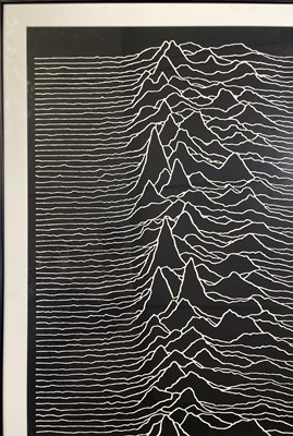 Lot 166 - JOY DIVISION - AN ORIGINAL UNKNOWN PLEASURES PROMOTIONAL POSTER - FORMERLY OWNED BY ROB GRETTON.