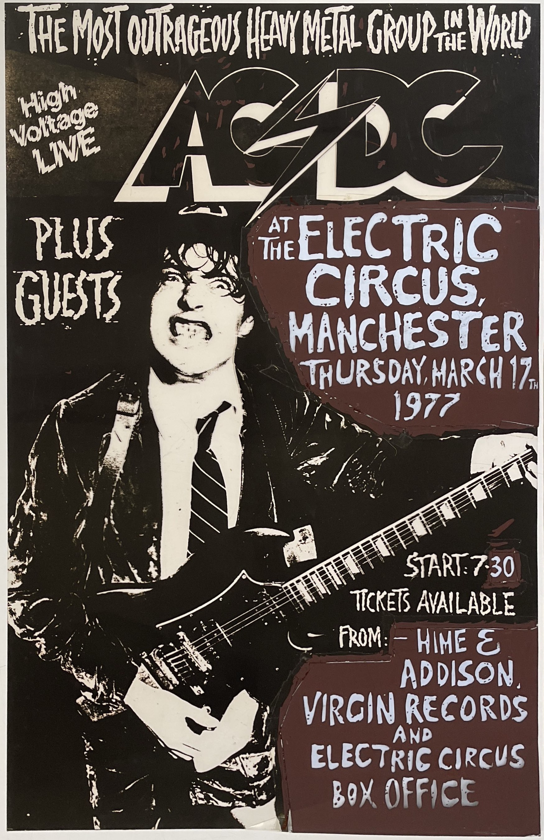 Lot 86 - AC/DC - AN ORIGINAL 1977 ELECTRIC CIRCUS