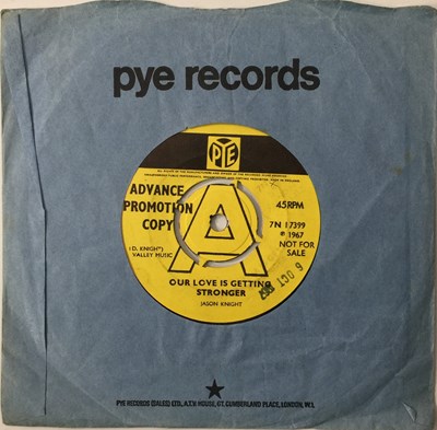 Lot 13 - JASON KNIGHT - OUR LOVE IS GETTING STRONGER 7" (PROMO - 7N 17399)