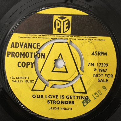 Lot 13 - JASON KNIGHT - OUR LOVE IS GETTING STRONGER 7" (PROMO - 7N 17399)