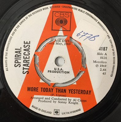 Lot 15 - SPIRAL STARECASE - MORE TODAY THAN YESTERDAY 7" (CBS 4187)
