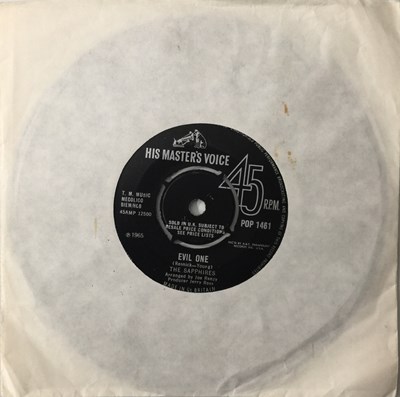 Lot 16 - THE SAPPHIRES - EVIL ONE 7" (HIS MASTERS VOICE - POP 1461)