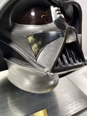 Lot 226 - BRIAN MUIR SIGNED STAR WARS, A NEW HOPE -  DARTH VADER FULL SCALE REPLICA HELMET - EFX LEGEND EDITION.