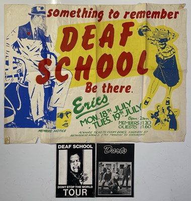 Lot 142 - DEAF SCHOOL - ORIGINAL ERIC'S LIVERPOOL CONCERT POSTER C 1977.