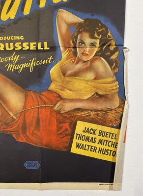 Lot 178 - HOWARD HUGHES / JANE RUSSELL - 'THE OUTLAW' (1946) ORIGINAL UK DOUBLE CROWN POSTER.