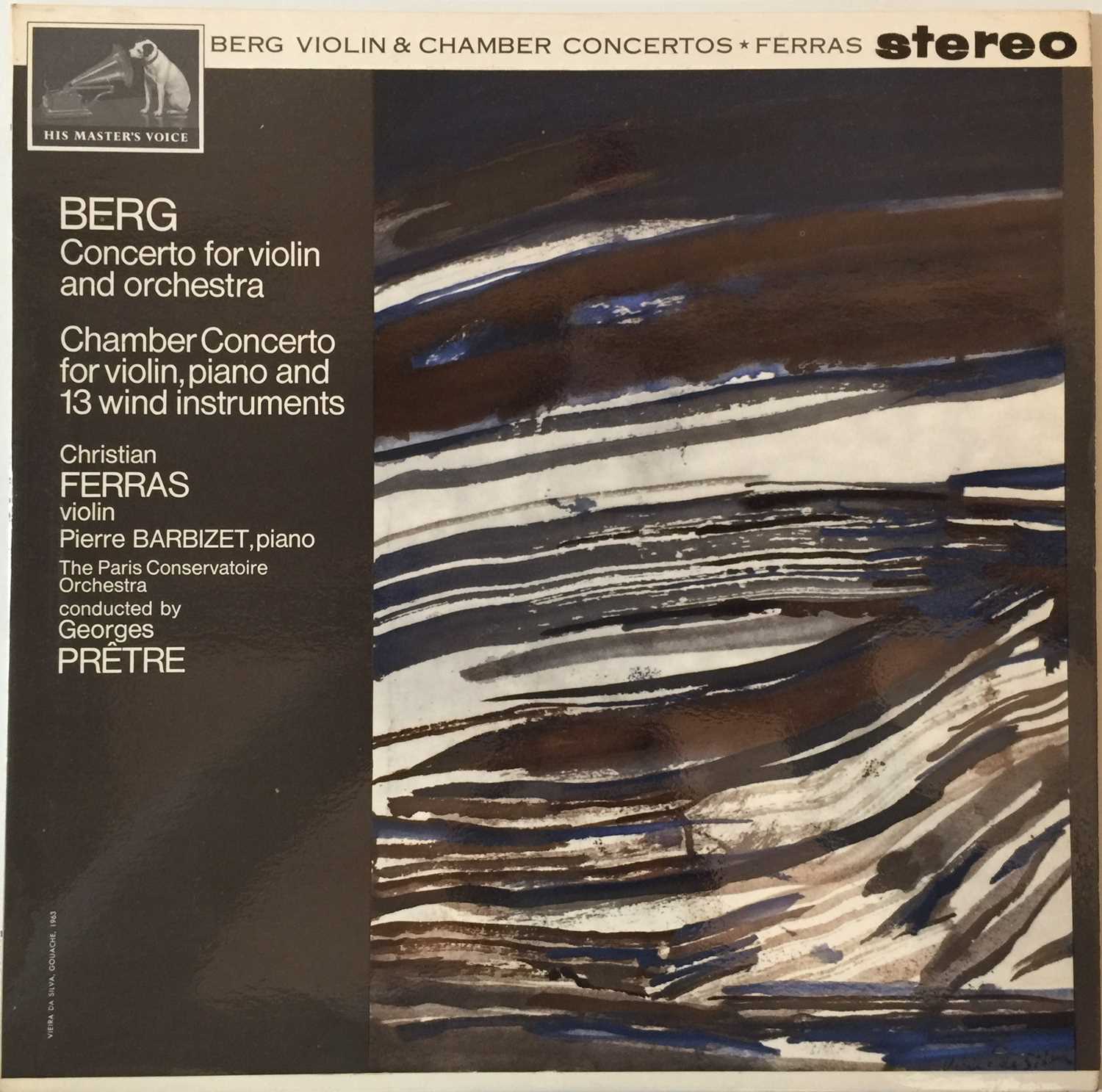 Lot 645 - Christian Ferras - Berg Violin & Chamber Concertos LP (Original UK HMV Stereo Recording - ASD 572)